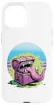 iPhone 15 Monster chest sharp teeth long tongue horror fantasy monster Case