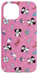 Coque pour iPhone 15 Disney Sailor Mickey & Minnie Cute Pink Nautical Pattern