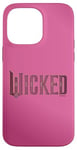 Coque pour iPhone 14 Pro Max Wicked Movie Logo Glinda Pink And Gold Wand