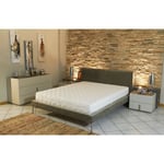 Literie Julien - Matelas Mémoire de Forme + Alése 80x190 x 23 cm Ferme - Spécial Sommier Electrique - Déhoussable Housse Lavable - 7 Zones de Confort