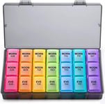 3 Time 7 Days A Week Pill Box Organiser Tablet Medicine Holder Storage Dispenser