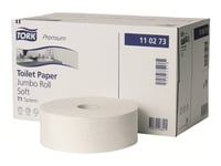 Tork Premium Jumbo Soft T1 - Toalettpapper - 1.173 Kg - 1800 Ark - Rulle - 360 M - Vit - För P/N: 340080, 554000, 554008, 954000