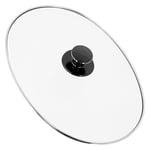 Glass Lid for DAEWOO Slow Cooker Large Oval & Knob Handle 250mm x 330mm