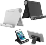 2 Pièces Support De Téléphone Portable, Stand Smartphone Pliable Et Réglable Pour Table, Appui Confortable Pour Téléphone, Tablette, Compatible Avec Iphone, Ipad, Samsung, Xiaomi, Huawei.[G87]