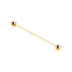 2xMen Gold Plated Tone Steel Collar Tie Pin Stud Barbell Bar Clip Clasp XTT