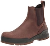 ECCO Men's Track 25 Hydromax Water Resistant Chelsea Boot, Cocoa Brown Nubuck, 12-12.5