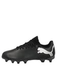 Puma Junior Future Match 7 Firm Ground Football Boots - Black, Black, Size 12, Men