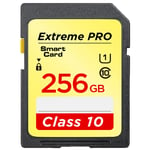 Extreme PRO SD Memory Card 256GB SDHC Class 10 For Cameras