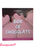 L'Oreal Box of Chocolates Ultra 3 X Matte Chocolate Liquid Lipsticks Gift Set