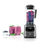 UFESA BS4707 Mixeur Blender activa avec fenêtre de bocal et bouchon doseur, 500 W, 1,5 litre, plastique, 3 vitesses, Blanc/Rouge