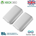  2x Battery Back Cover Case Shell Pack for Xbox 360 Controller - White