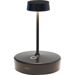 Swap Mini Lampe de Table, Lampe Portable Rechareable, IP65, Noir, 15 cm - Zafferano