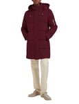 Orolay Légère Doudoune Chaude Homme Hiver Manteau Long Veste Épais avec Capuche Rouge XL