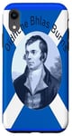 Coque pour iPhone XR Robbie Burns - En bleu Oidhche Bhlas Burns And Saltire