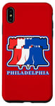 Coque pour iPhone XS Max Philly Liberty Bell Souvenir de vacances patriotique à Philadelphie