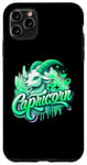 Coque pour iPhone 11 Pro Max Signe astrologique du zodiaque Capricorne vert