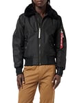 Alpha Industries Men's Injector III Bomber Jacket, Black, Medium