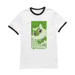 Pokémon Sprigatito Unisex Ringer T-Shirt - White/Black - L - White/Black