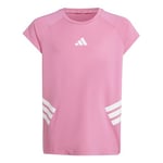 adidas Fille All Sports NXT T-Shirt, Pink Fusion/White, 7-8 Years