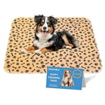 MAGNUS CREATIONS: Reusable Puppy Training Pads, (2-Pack) Washable Dog Pads, Very Absorbent Pet Mat Pee Pads for Dogs, Quick Drying Pads for Travel, Car, Home, Medium and Large Dogs (70 x 100 cm)