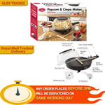 Quest 34400  2-In-1 Popcorn And Crepe Maker Batter Spreader 800W Non-Stick Plate