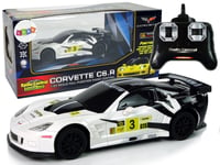 Kaukosäädin Urheiluauto Corvette C6.R, 2,4 G, 1:24, valkoinen