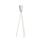 Northern Oslo Wood golvlampa white, beige stativ