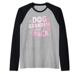 Dog Grandma: Leader of the Pack Dog Grandma Raglan Baseball Tee