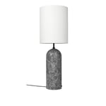 Gubi - Gravity Floor Lamp XL High - Grey Marble/White - Skärmlampor - Space Copenhagen - Grå