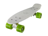 Ridge Glow In The Dark Retro Style Skateboard complet avec ABEC-7 roulements Blanc/Vert - 56 cm