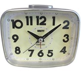 Unity Super Luminous Dial Alarm Clock-49024, Black, 12.5 x 10 x 7 cm