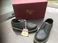 Dr Martens 1461 black pebble leather shoes UK 3 EU 36 Made England