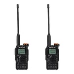 Retevis RA79 Walkie Talkies, Radio Ham à Double Bande avec Batterie 1400mAh, 2m/70cm/FM/AM, Support VFO/CPS/Chirp, Ham Radio pour Chasse, Voyage, Randonnée, Walkie Talkies à Longue Portée (2Pcs)