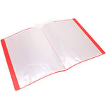 WAYTEX 931422 Protège Documents A4 80 Vues 40 Pochettes Couverture Polypro Rouge