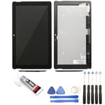 VITRE + ECRAN LCD POUR Microsoft Surface GO 2 black 1926 NOIR + OUTILS + COLLE