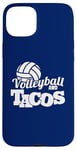 Coque pour iPhone 15 Plus Volleyball et Tacos Spike et Salsa Beach Volleyball Vibes