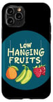 Coque pour iPhone 11 Pro Simple et doux : costume de fruits suspendus bas