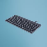 R-GO Tools R-Go Ergonomic Keyboard Compact break - tastatur - QWERTZ - Tysk - svart Inn-enhet