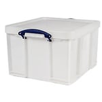 Really Useful Box Plastic Storage Extra Strong 42 Litre White 440 x 520 x 310 mm