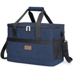 Lifewit Sac Isotherme, Sac de Repas pour Hommes Femmes Enfants, Sac glaciere Souple, Sac à Déjeuner, Lunch Bag Isotherme, Travail, Voyage, Plage, Pique-Nique, 20L, Bleu foncé