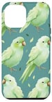 iPhone 15 Plus Green Parrotlet Pattern, Funny Bird Cute Parrotlet Case