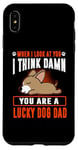 Coque pour iPhone XS Max Chihuahua You Are A Lucky Dog Dad Funny Puppy Dogs Lovers