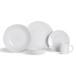 30 Piece Classic White Dinner Set