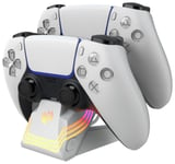 PDP Afterglow Wave LED Dual PlayStation Charging Station