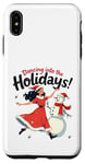 Coque pour iPhone XS Max Bonhomme de neige Dancing into the Holidays Princesse Cadeau Homme Femme