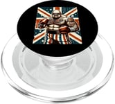 Boxe Britannique Union Jack Drapeau Boxeur PopSockets PopGrip pour MagSafe