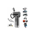 Gonfleur de pneu portable, compresseur d'air, pompe à air de pneu de voiture, (150psi) pompe à air portable avec manomètre numérique, pour voiture,