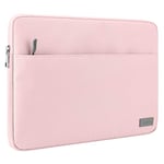 MoKo 13-13.3 Inch Laptop Sleeve Fits 13" MacBook Air M2/M1 2022-2018, 13"/14" MacBook Pro M2/M1 2022-2016, surface pro 8, iPad Pro 12.9, Notebook Computer Case Cover Bag with Pocket, Pink