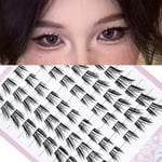 Cat Eye Manga False Eyelashes C Curl DIY Eyelash Extensions Individual Lashes