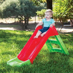 Kids Slide Outdoor Garden Plastic Children Toys Indoor Playground Play Red/Green